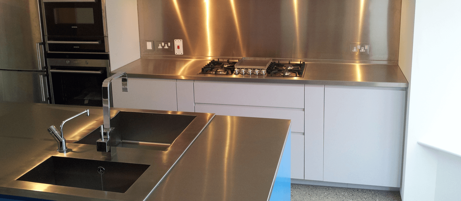 Stainless Steel Worktop at Home