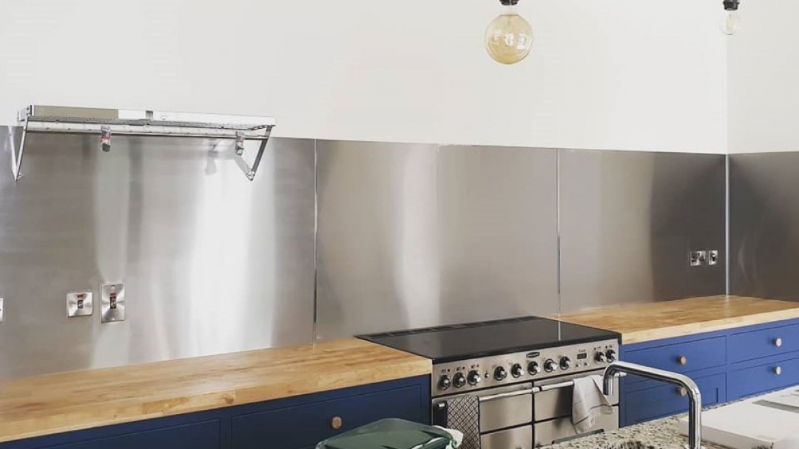 Stainless Steel Kitchen Splashback